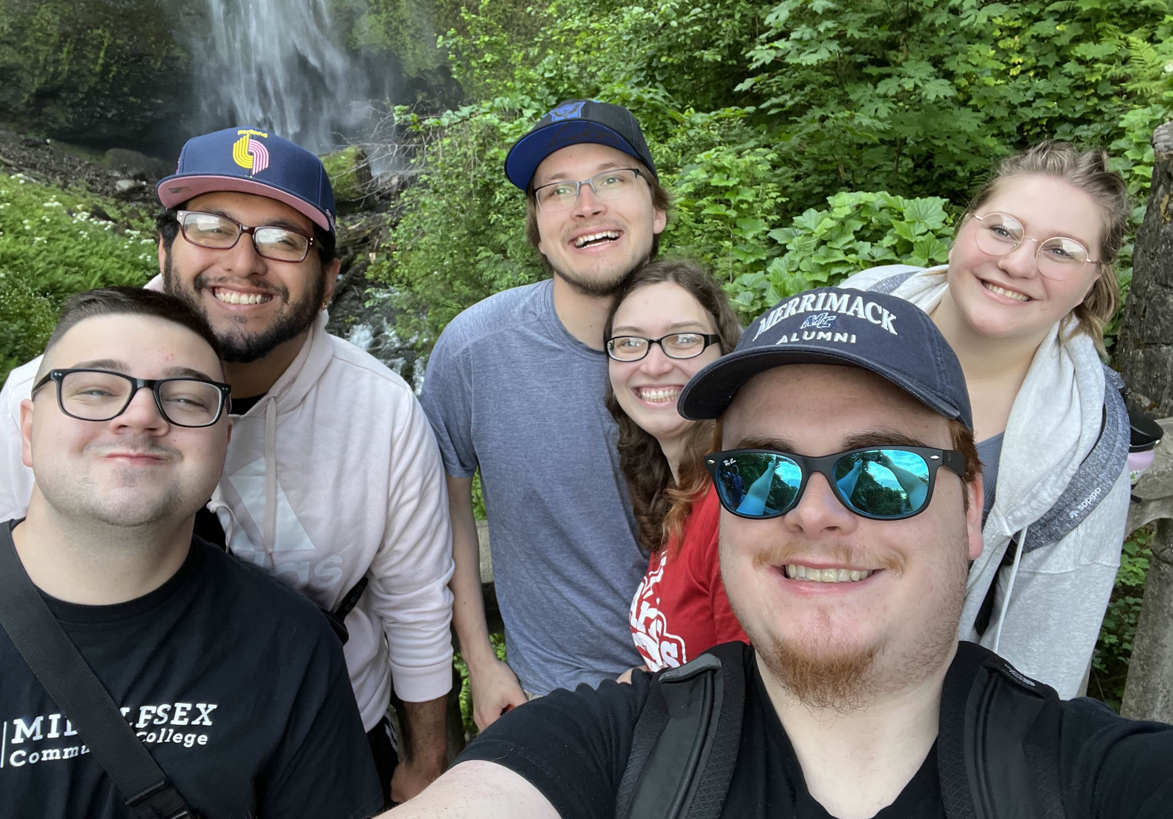 Multnomah Falls with friends